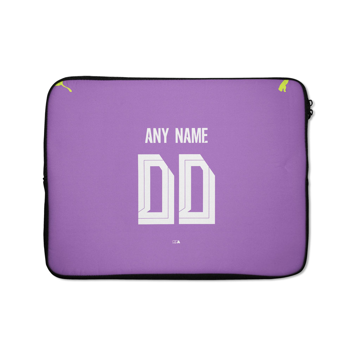 Laptop sleeve with the Borussia Dortmund 2026-27 Third football shirt design by RIPA Football