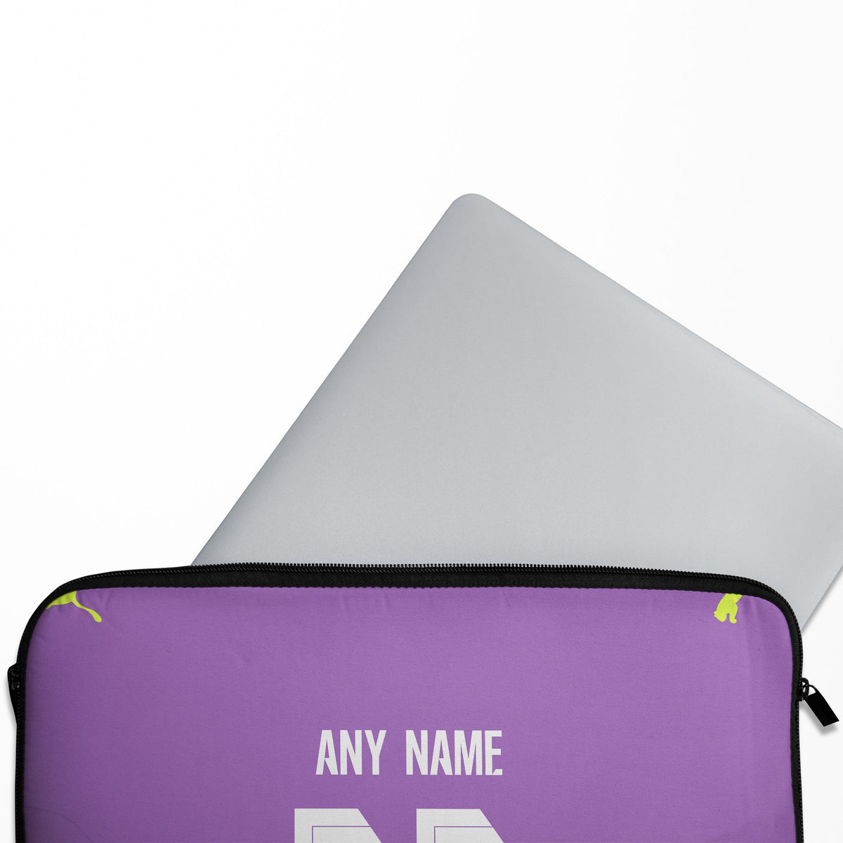 Laptop sleeve with the Borussia Dortmund 2026-27 Third football shirt design by RIPA Football