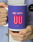 Mug with the Bournemouth 2026-27 Goalkeeper football shirt design by RIPA Football