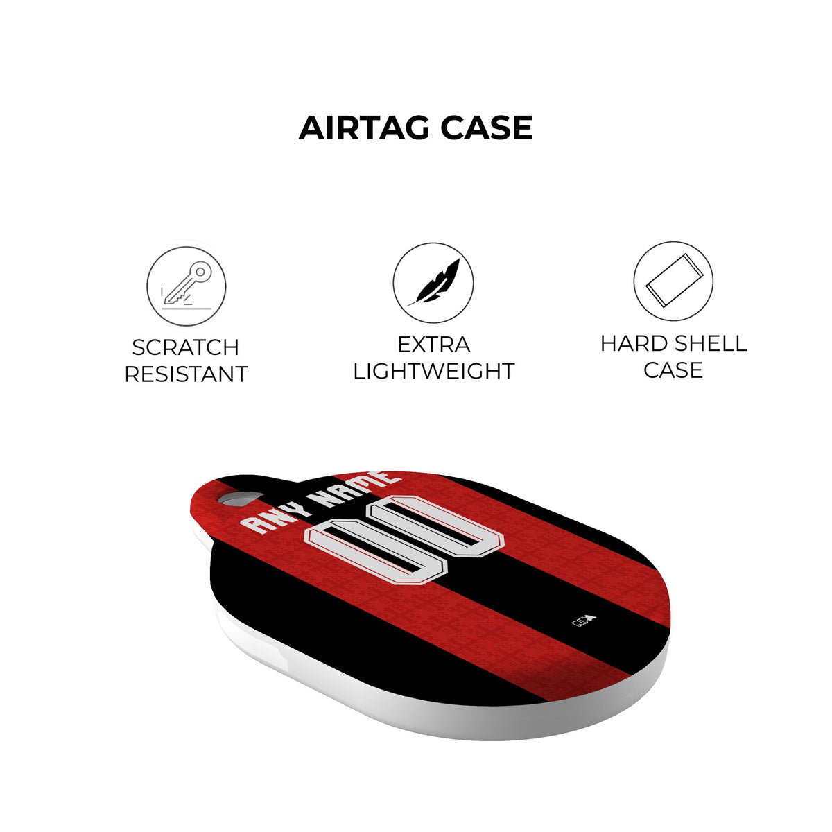 AirTag holder with the Bournemouth 2026-27 Home football shirt design by RIPA Football