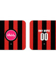 Coaster with the Bournemouth 2026-27 Home football shirt design by RIPA Football