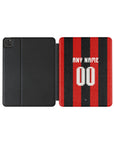 iPad case with the Bournemouth 2026-27 Home football shirt design by RIPA Football