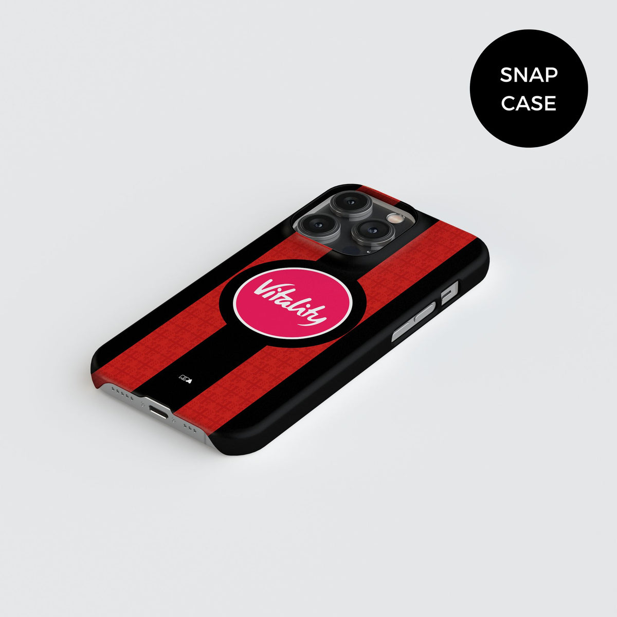 Phone case with the Bournemouth 2026-27 Home football shirt design by RIPA Football