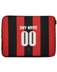 Laptop sleeve with the Bournemouth 2026-27 Home football shirt design by RIPA Football