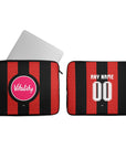 Laptop sleeve with the Bournemouth 2026-27 Home football shirt design by RIPA Football