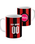 Mug with the Bournemouth 2026-27 Home football shirt design by RIPA Football