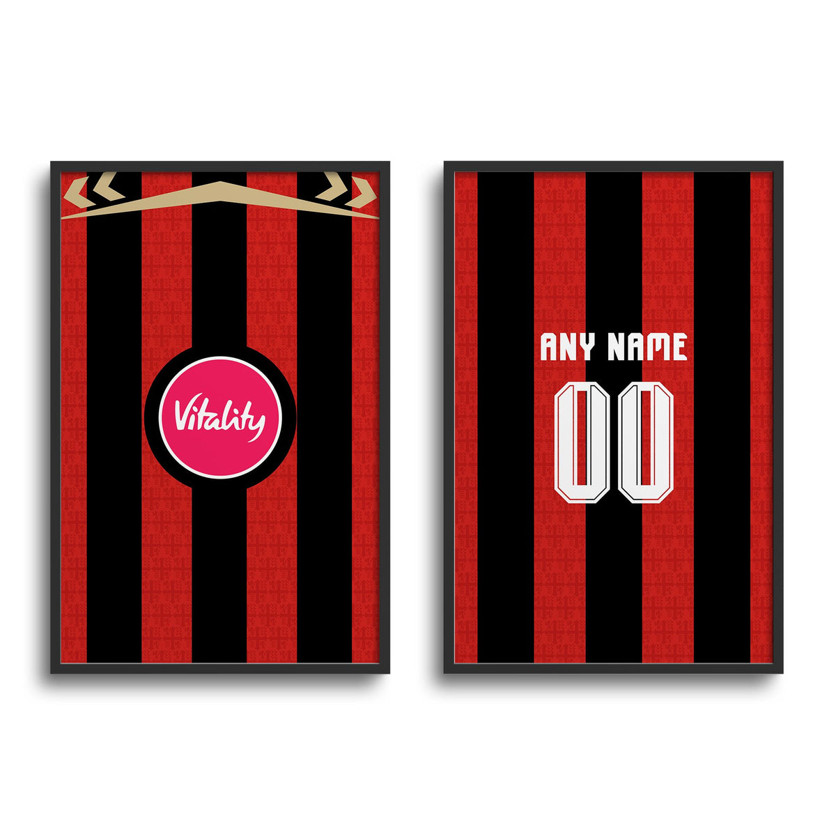Print with the Bournemouth 2026-27 Home football shirt design by RIPA Football