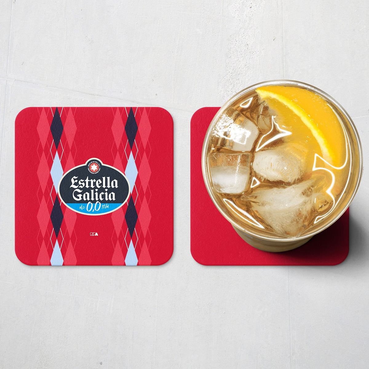 Coaster with the Celta Vigo 2026-27 Third football shirt design by RIPA Football