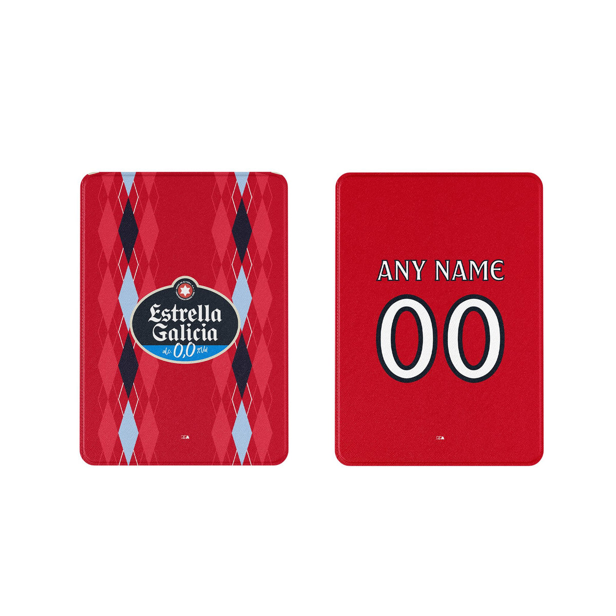 iPad case with the Celta Vigo 2026-27 Third football shirt design by RIPA Football