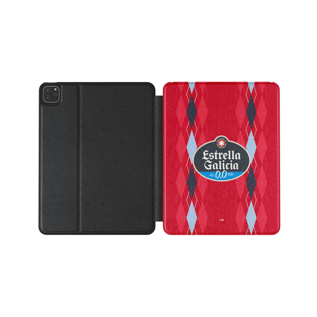iPad case with the Celta Vigo 2026-27 Third football shirt design by RIPA Football