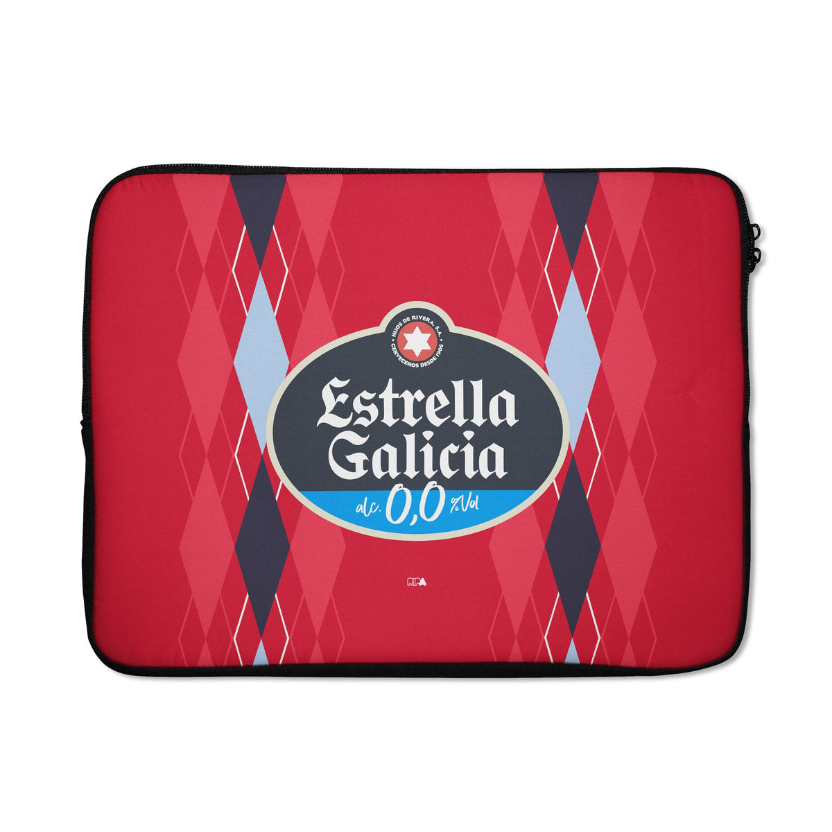 Laptop sleeve with the Celta Vigo 2026-27 Third football shirt design by RIPA Football
