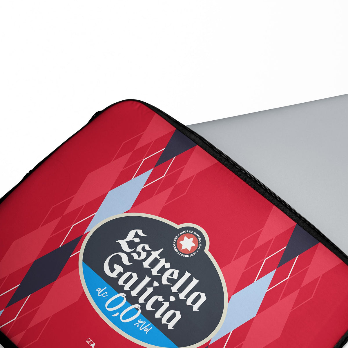 Laptop sleeve with the Celta Vigo 2026-27 Third football shirt design by RIPA Football