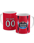 Mug with the Celta Vigo 2026-27 Third football shirt design by RIPA Football