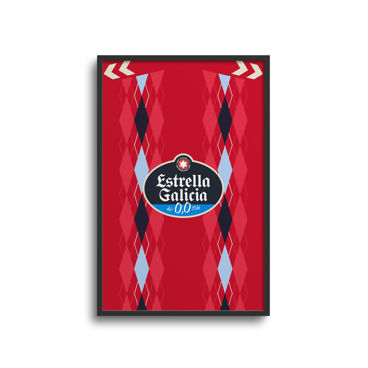Print with the Celta Vigo 2026-27 Third football shirt design by RIPA Football