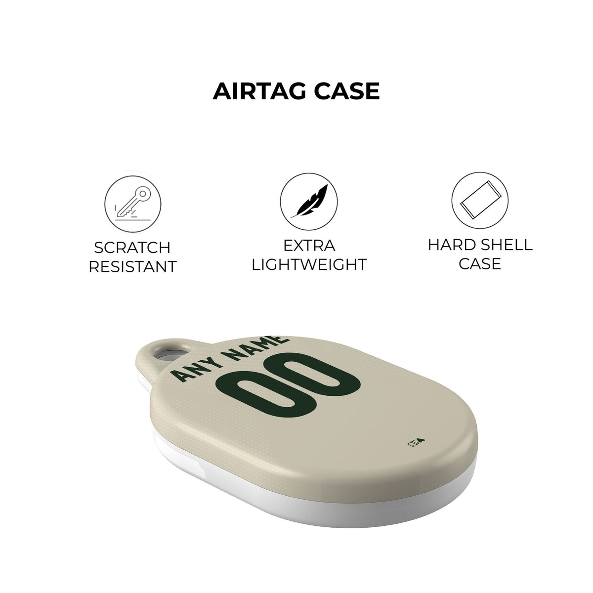 AirTag holder with the Celtic 2026-27 Third football shirt design by RIPA Football