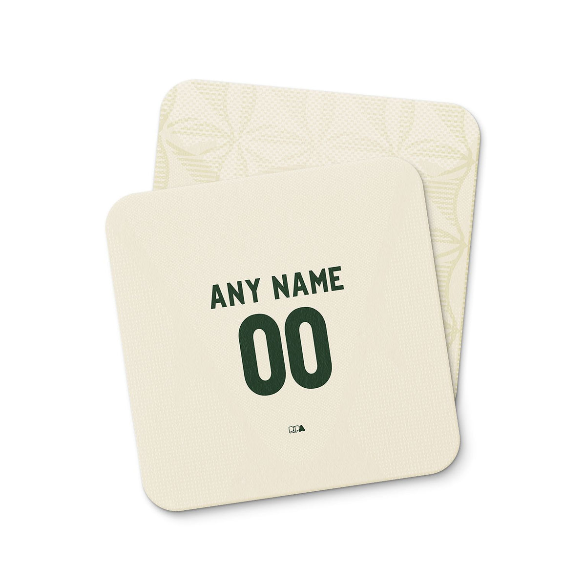 Coaster with the Celtic 2026-27 Third football shirt design by RIPA Football