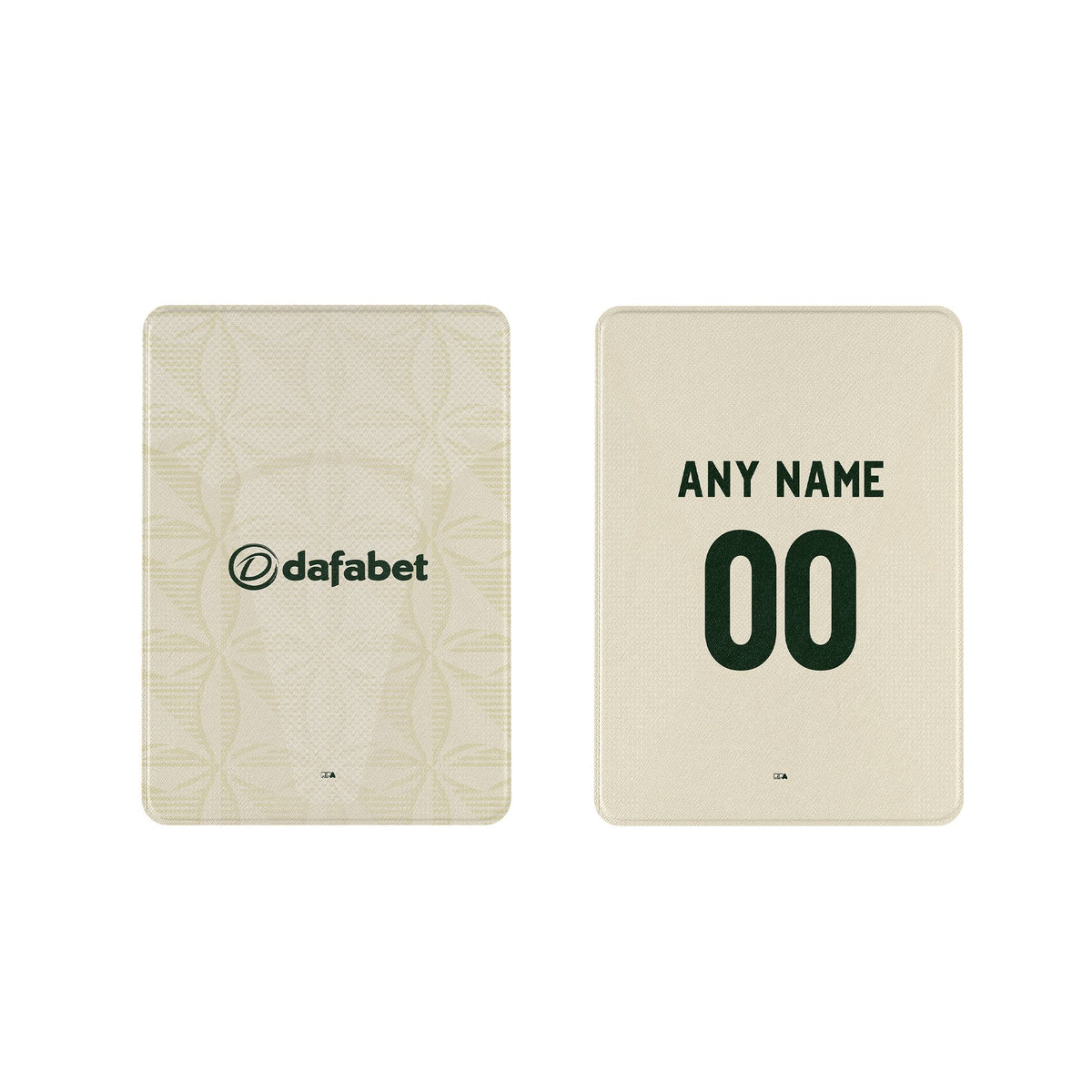 iPad case with the Celtic 2026-27 Third football shirt design by RIPA Football