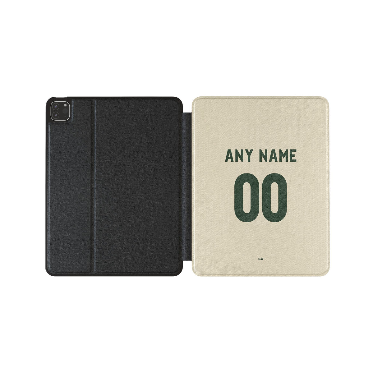 iPad case with the Celtic 2026-27 Third football shirt design by RIPA Football