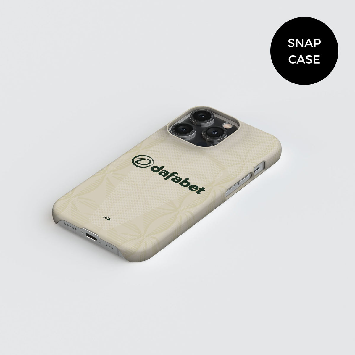Phone case with the Celtic 2026-27 Third football shirt design by RIPA Football