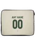 Laptop sleeve with the Celtic 2026-27 Third football shirt design by RIPA Football