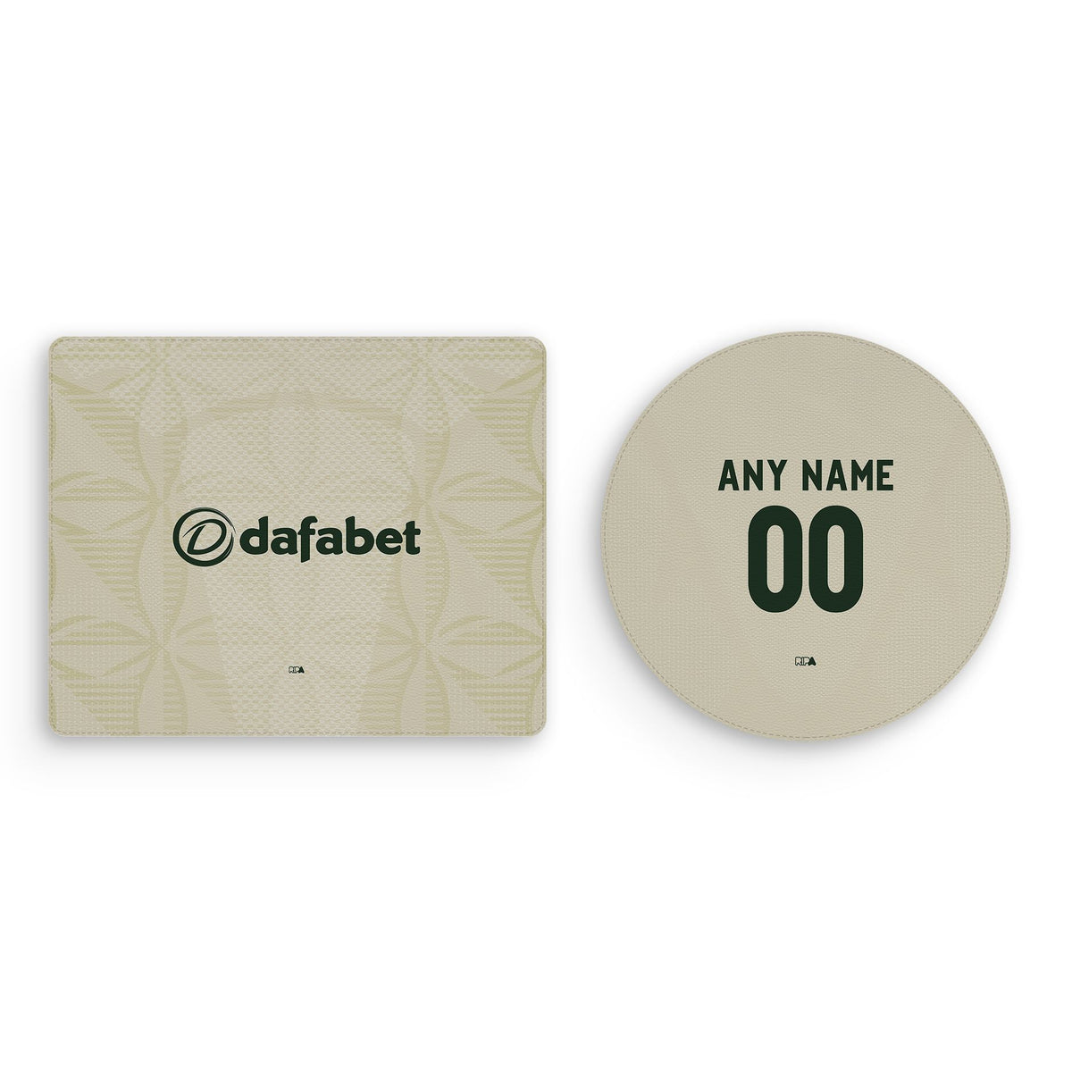 Mouse pad with the Celtic 2026-27 Third football shirt design by RIPA Football