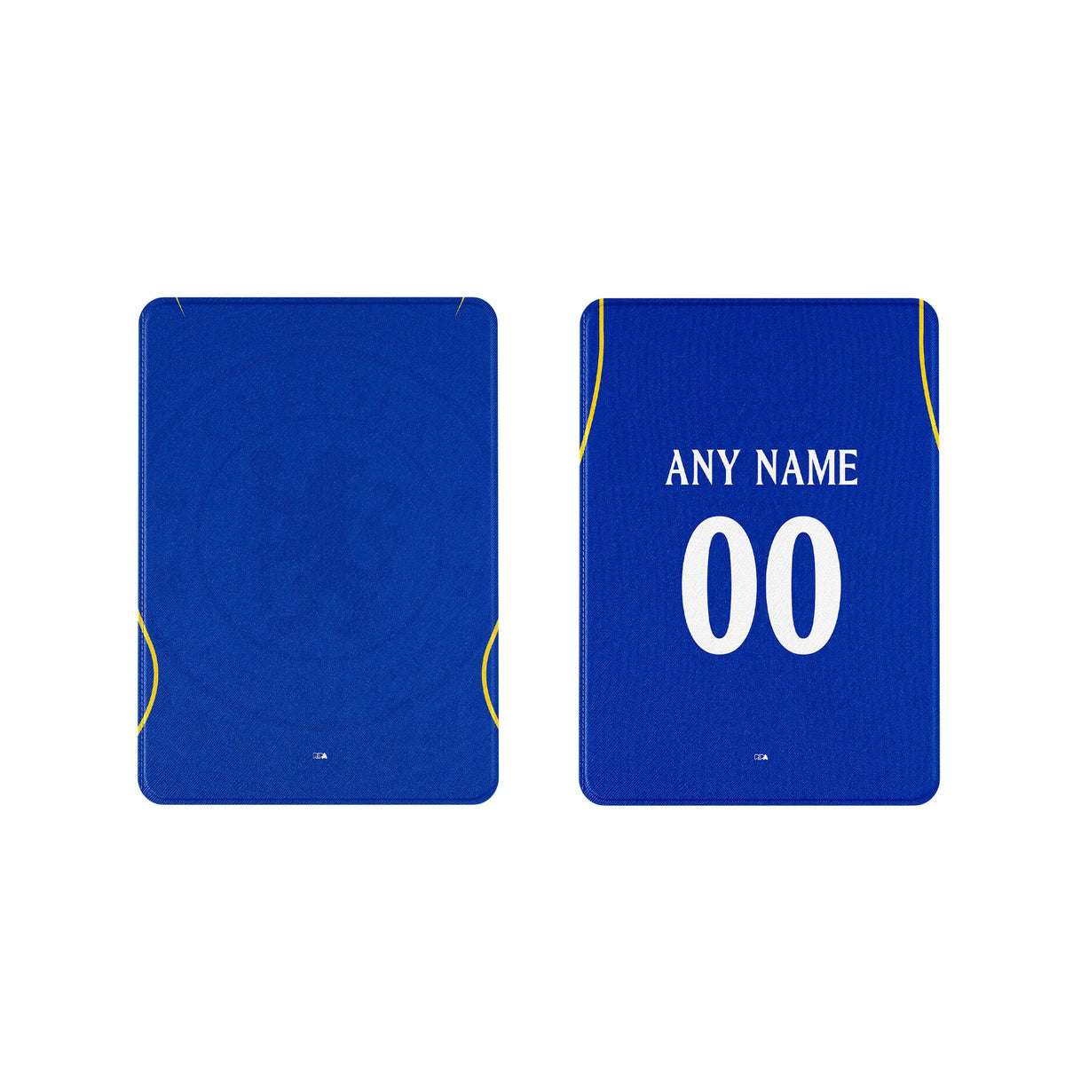 iPad case with the Chelsea 2026-27 Home football shirt design by RIPA Football