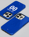 Phone case with the Chelsea 2026-27 Home football shirt design by RIPA Football