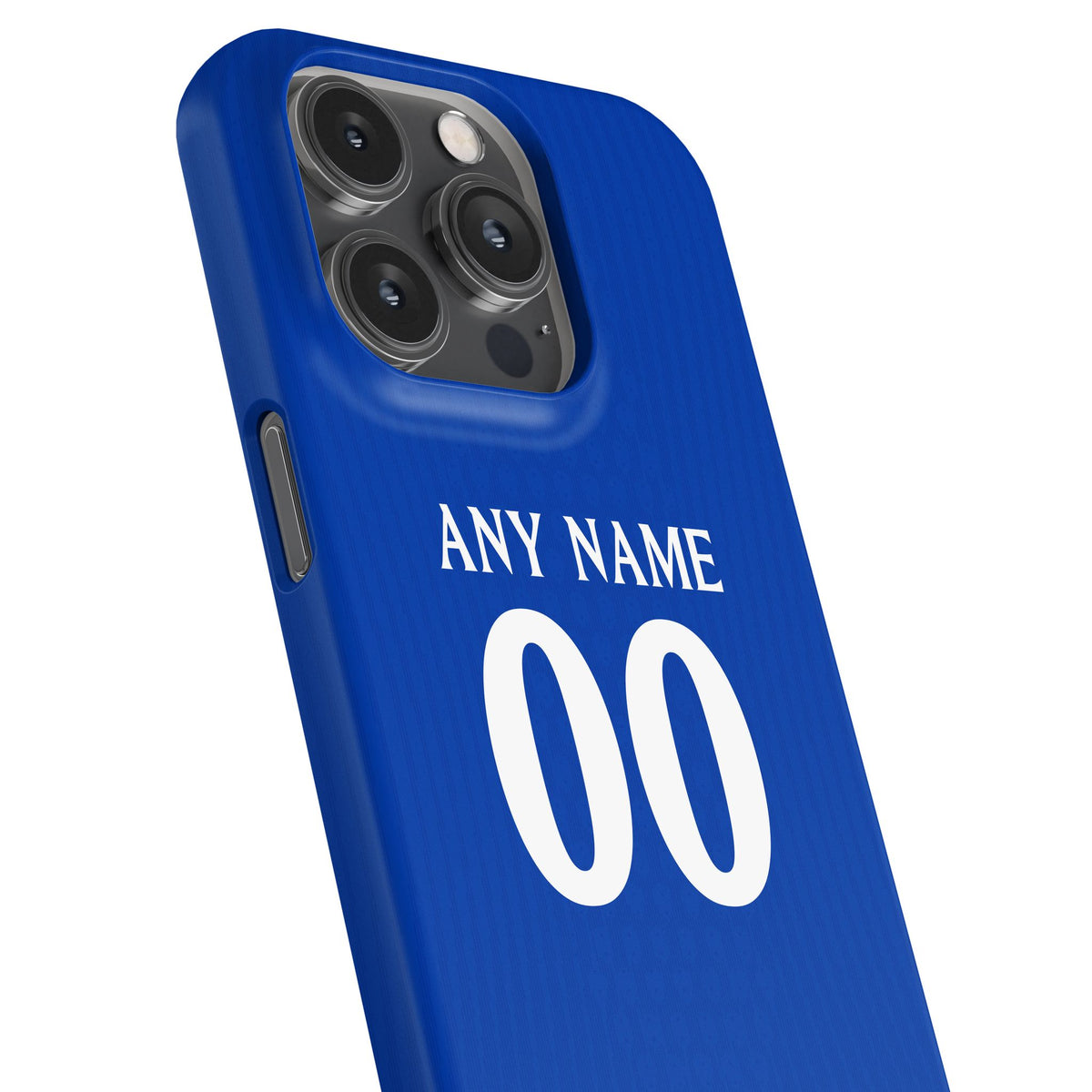 Phone case with the Chelsea 2026-27 Home football shirt design by RIPA Football
