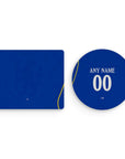 Mouse pad with the Chelsea 2026-27 Home football shirt design by RIPA Football