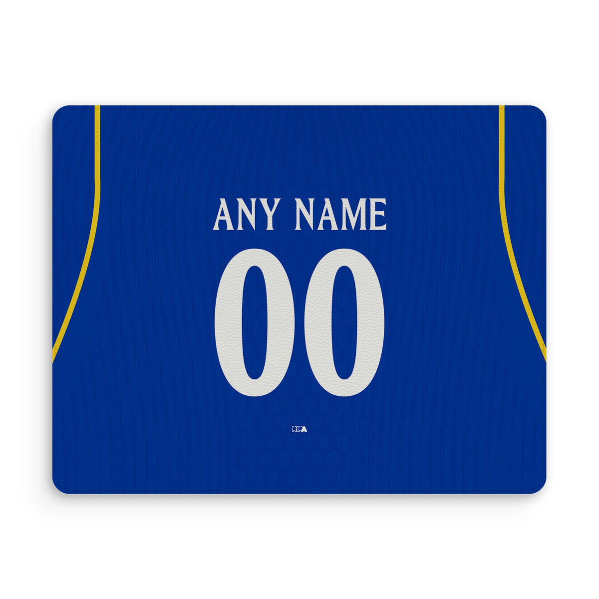 Mouse pad with the Chelsea 2026-27 Home football shirt design by RIPA Football