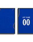Print with the Chelsea 2026-27 Home football shirt design by RIPA Football