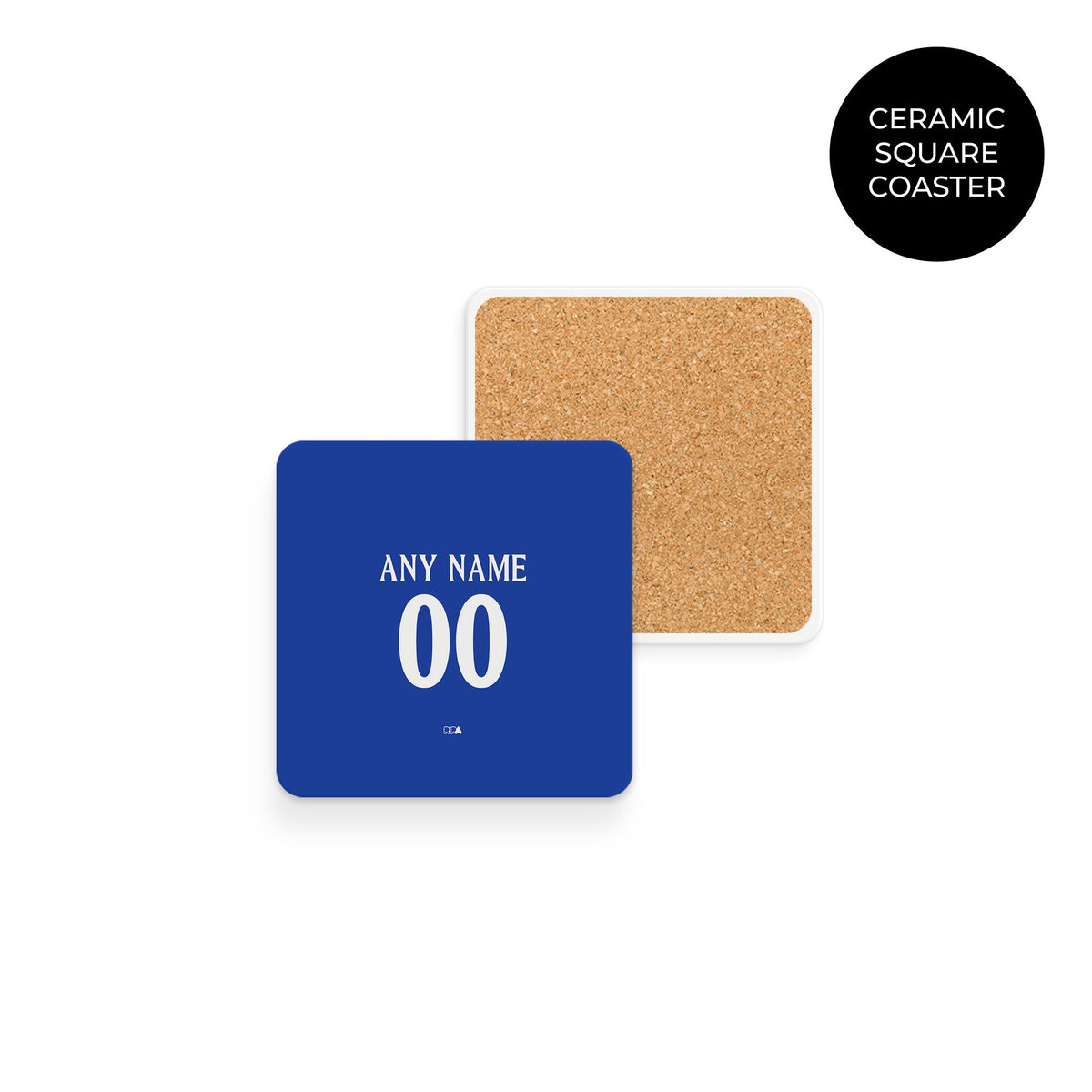 Coaster with the Chelsea 2026-27 Prematch football shirt design by RIPA Football