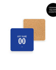 Coaster with the Chelsea 2026-27 Prematch football shirt design by RIPA Football