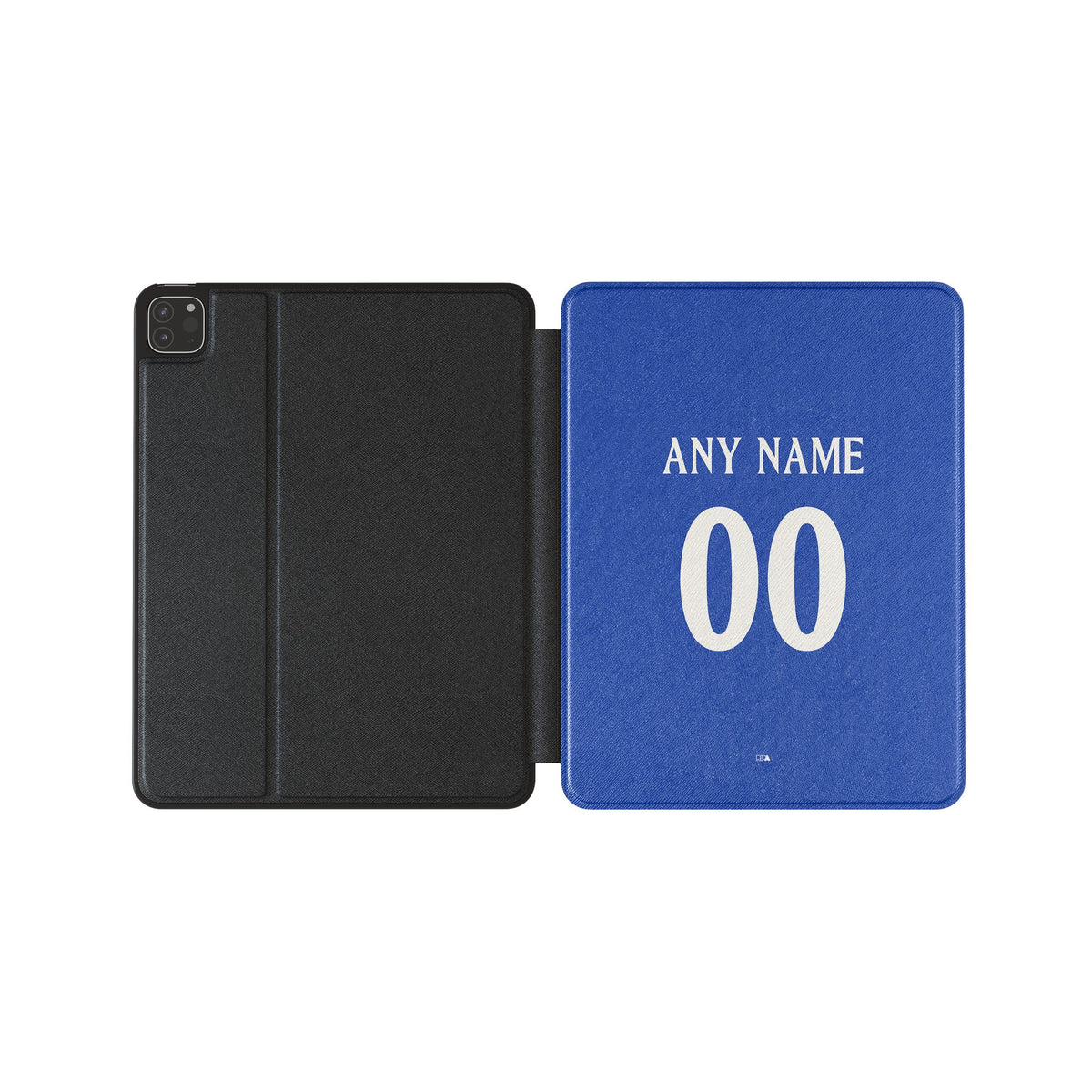 iPad case with the Chelsea 2026-27 Prematch football shirt design by RIPA Football