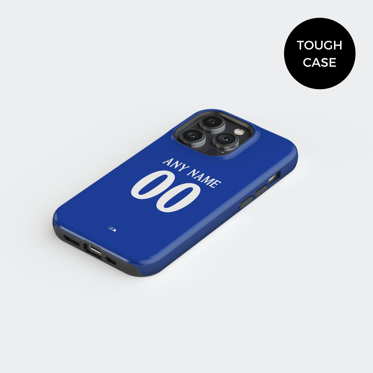 Phone case with the Chelsea 2026-27 Prematch football shirt design by RIPA Football