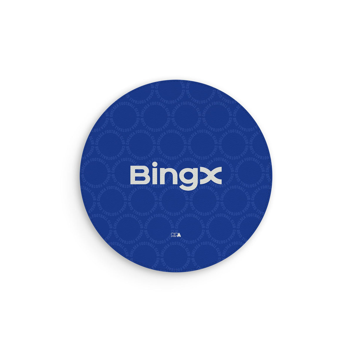 Mouse pad with the Chelsea 2026-27 Prematch football shirt design by RIPA Football
