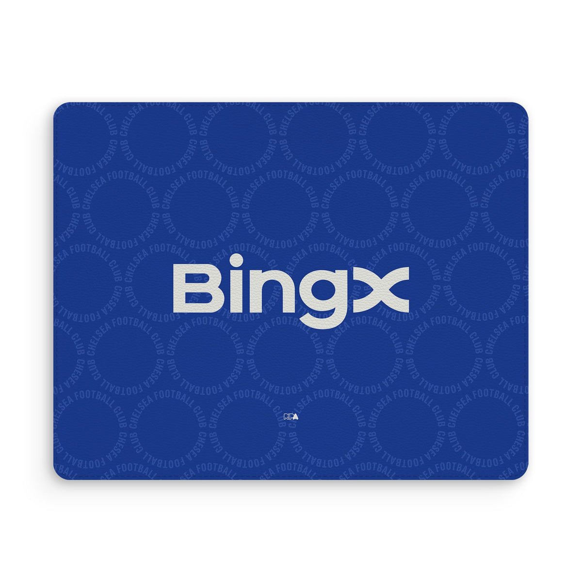 Mouse pad with the Chelsea 2026-27 Prematch football shirt design by RIPA Football