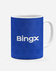 Mug with the Chelsea 2026-27 Prematch football shirt design by RIPA Football