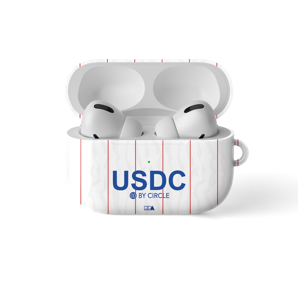 AirPods case with the Chelsea 2026-27 Third football shirt design by RIPA Football