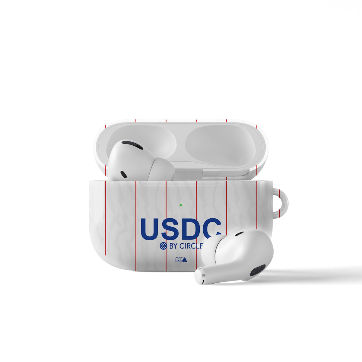 AirPods case with the Chelsea 2026-27 Third football shirt design by RIPA Football