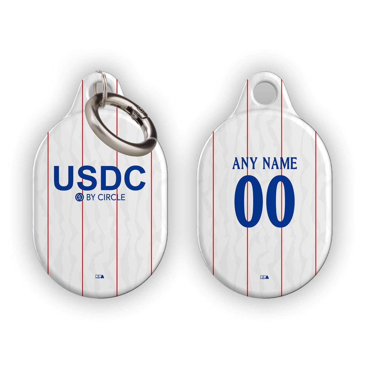 AirTag holder with the Chelsea 2026-27 Third football shirt design by RIPA Football