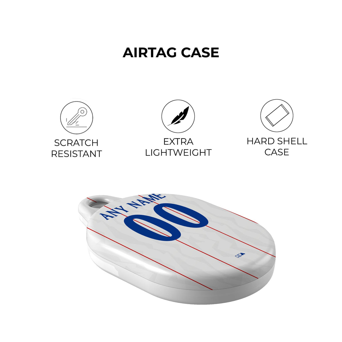 AirTag holder with the Chelsea 2026-27 Third football shirt design by RIPA Football