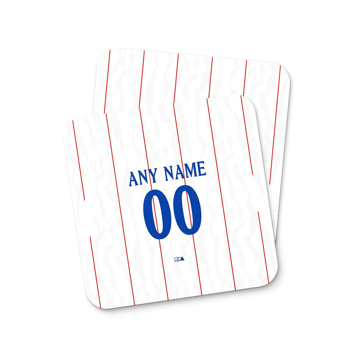 Coaster with the Chelsea 2026-27 Third football shirt design by RIPA Football