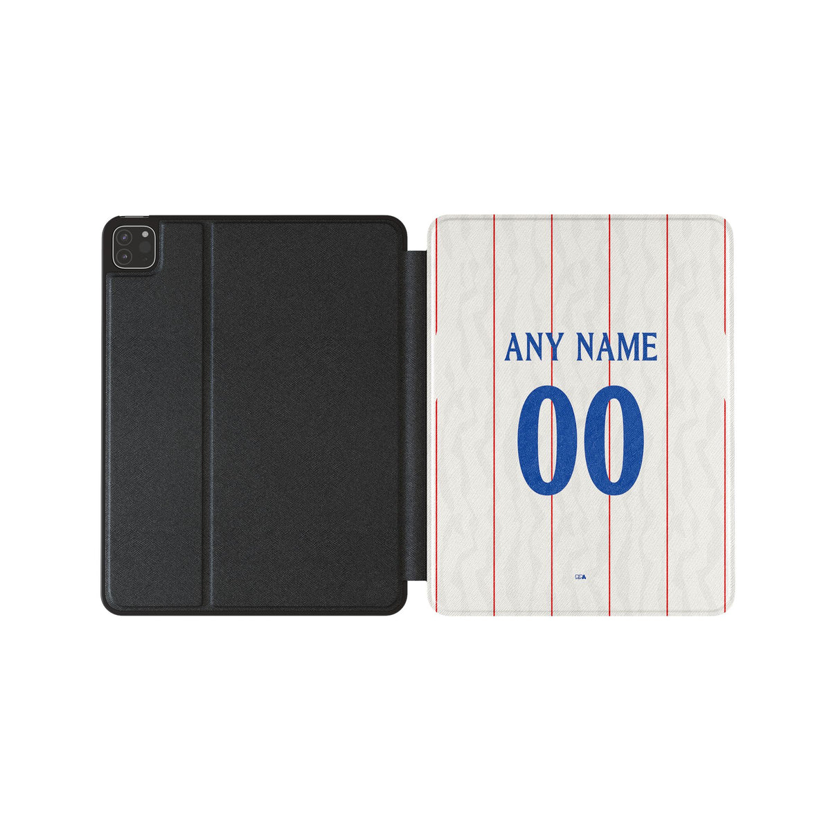 iPad case with the Chelsea 2026-27 Third football shirt design by RIPA Football