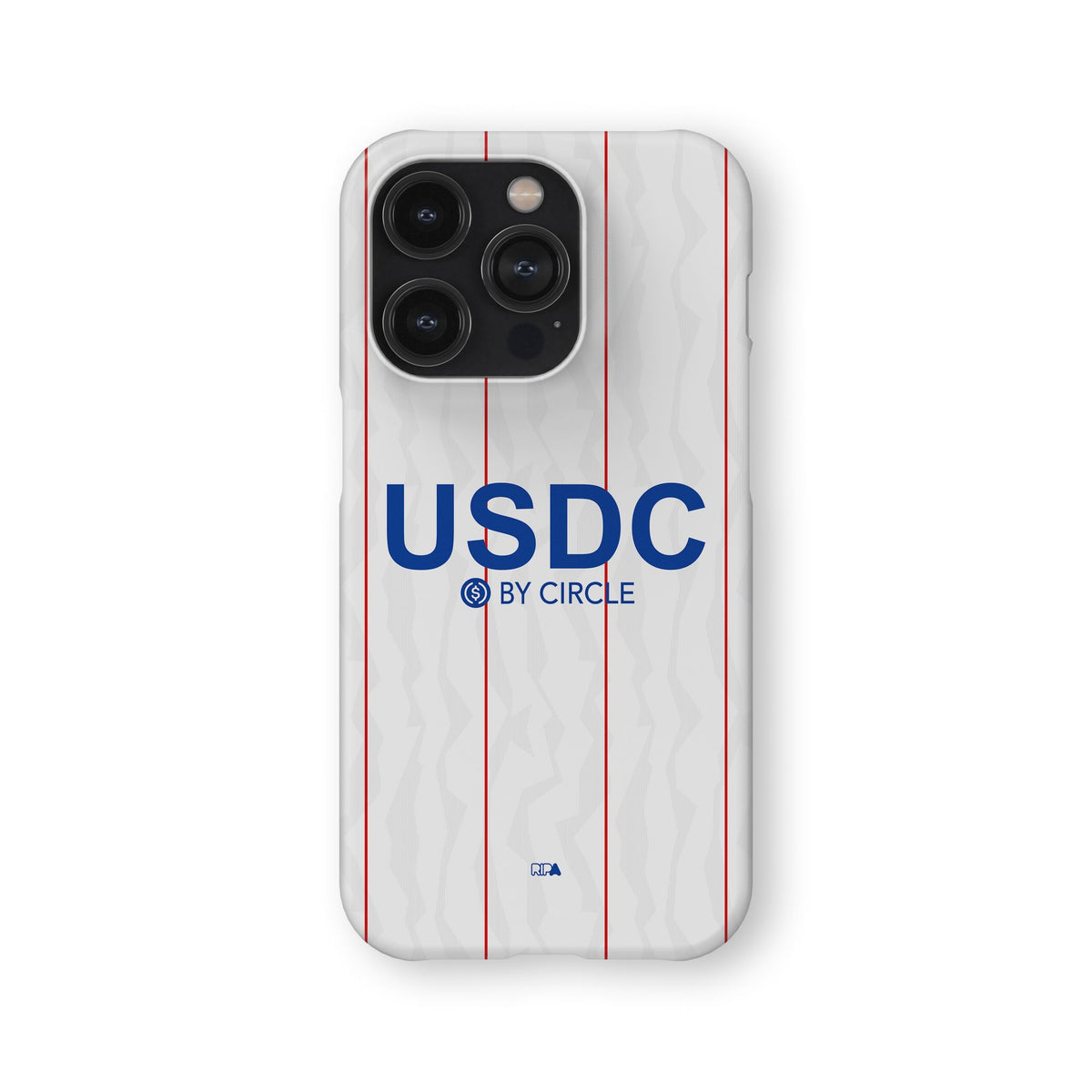 Phone case with the Chelsea 2026-27 Third football shirt design by RIPA Football
