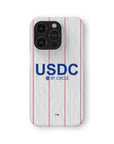 Phone case with the Chelsea 2026-27 Third football shirt design by RIPA Football