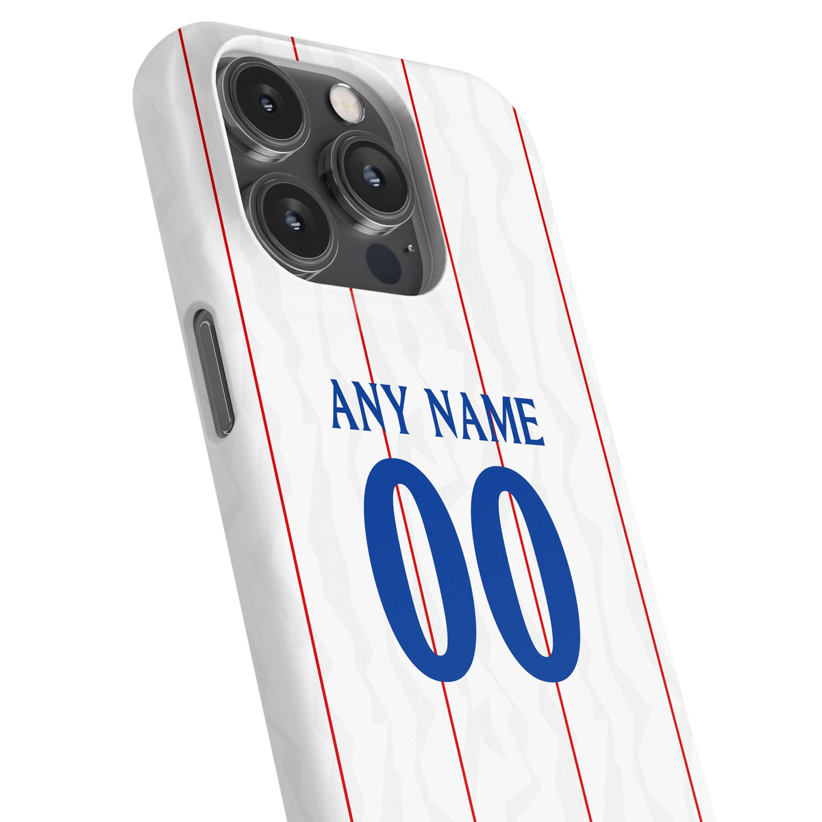Phone case with the Chelsea 2026-27 Third football shirt design by RIPA Football