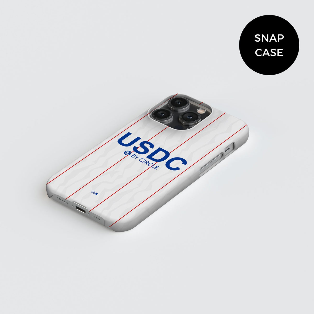 Phone case with the Chelsea 2026-27 Third football shirt design by RIPA Football