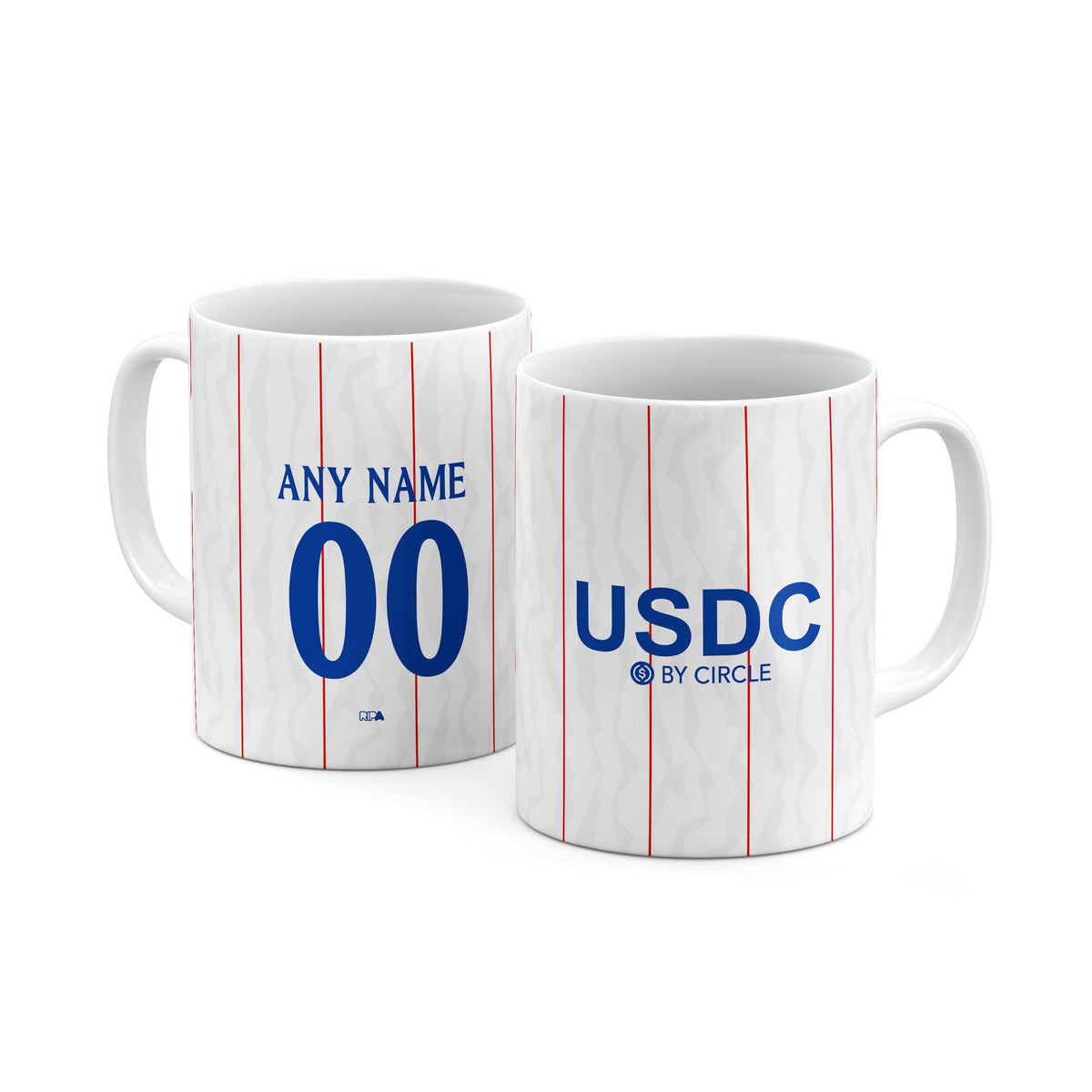 Mug with the Chelsea 2026-27 Third football shirt design by RIPA Football
