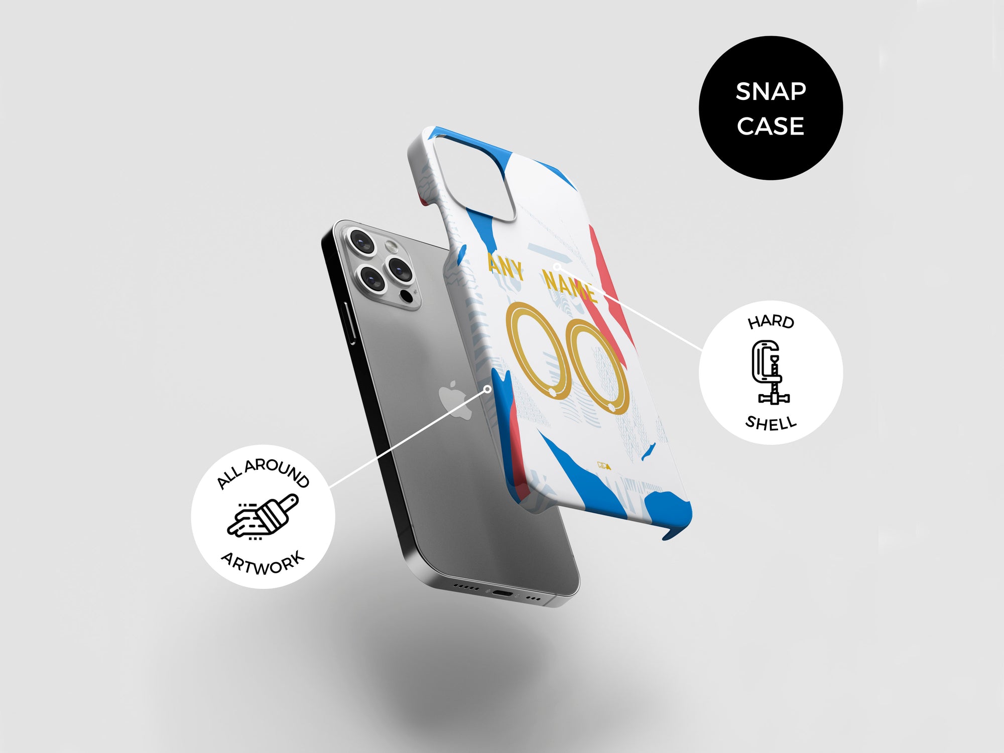 France Les Bleus 2022 World Cup Prematch Kit Phone Case